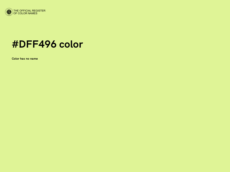 #DFF496 color image