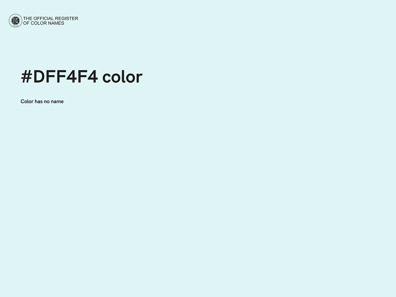 #DFF4F4 color image