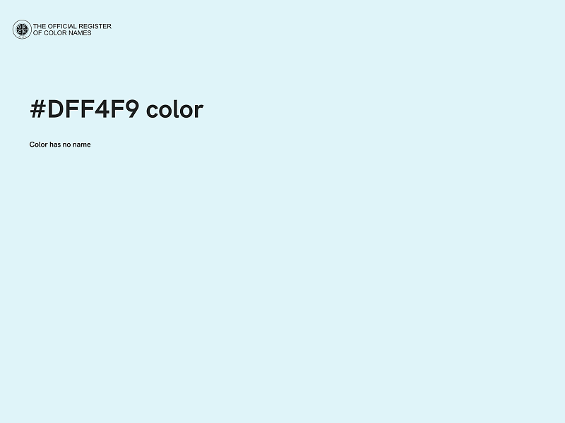 #DFF4F9 color image