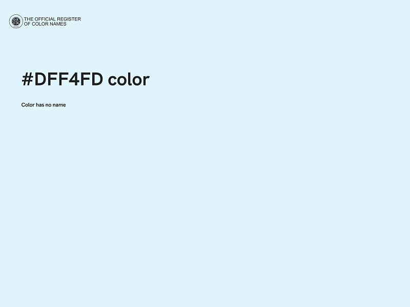 #DFF4FD color image