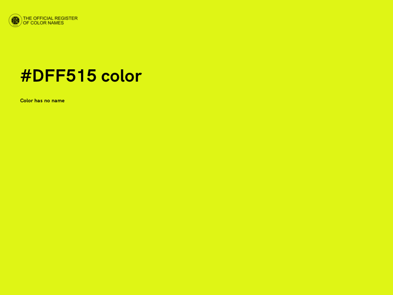 #DFF515 color image