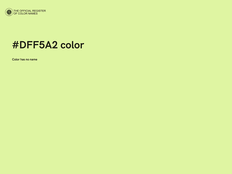 #DFF5A2 color image