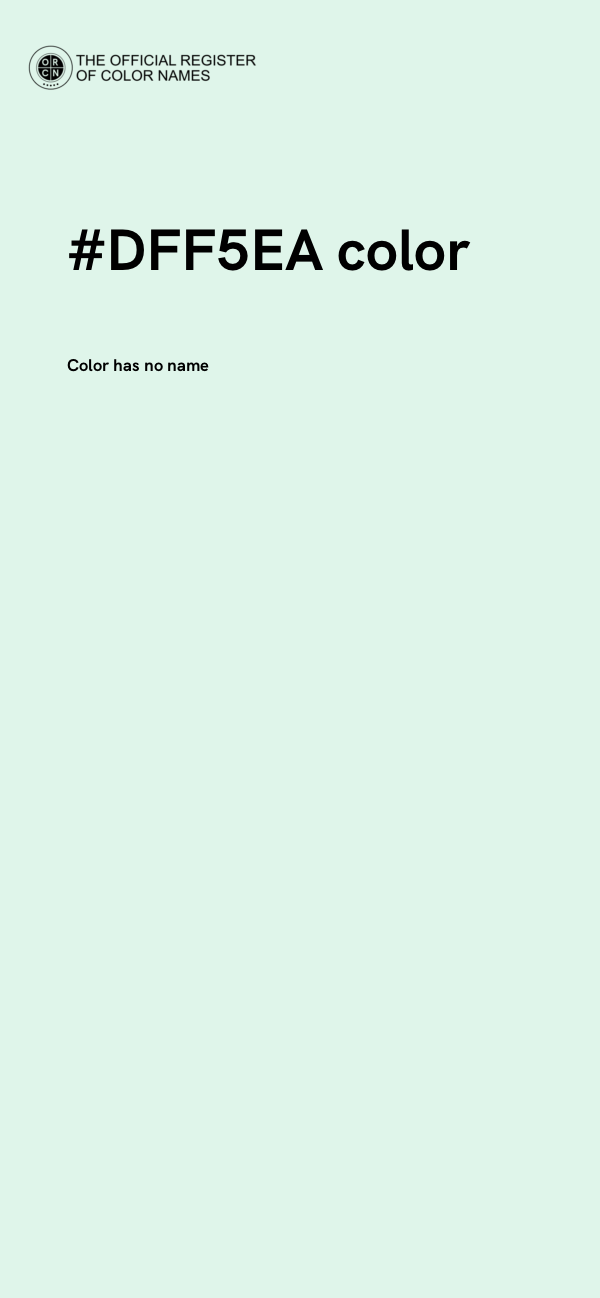 #DFF5EA color image