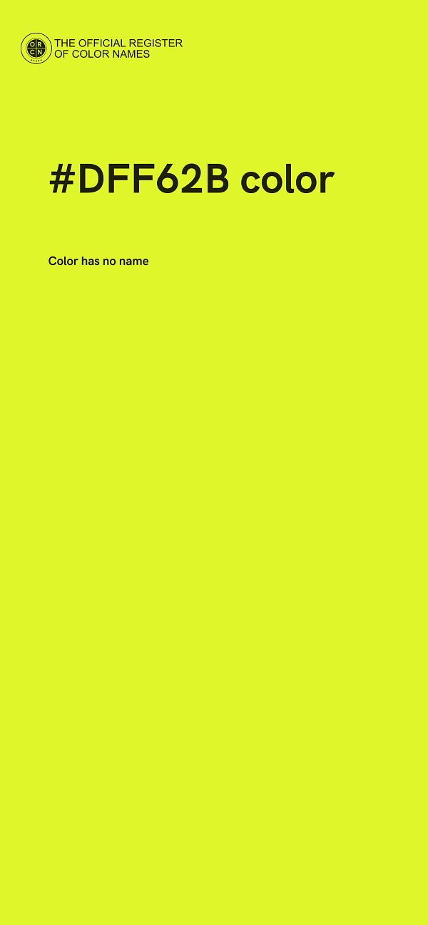 #DFF62B color image