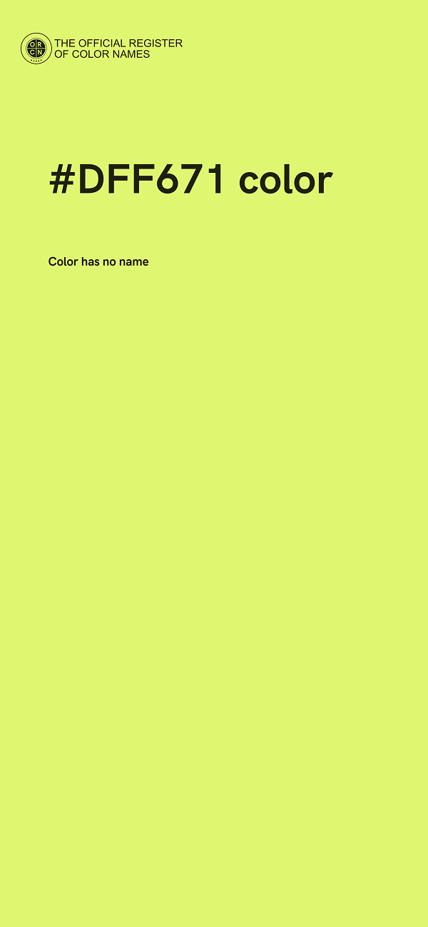 #DFF671 color image