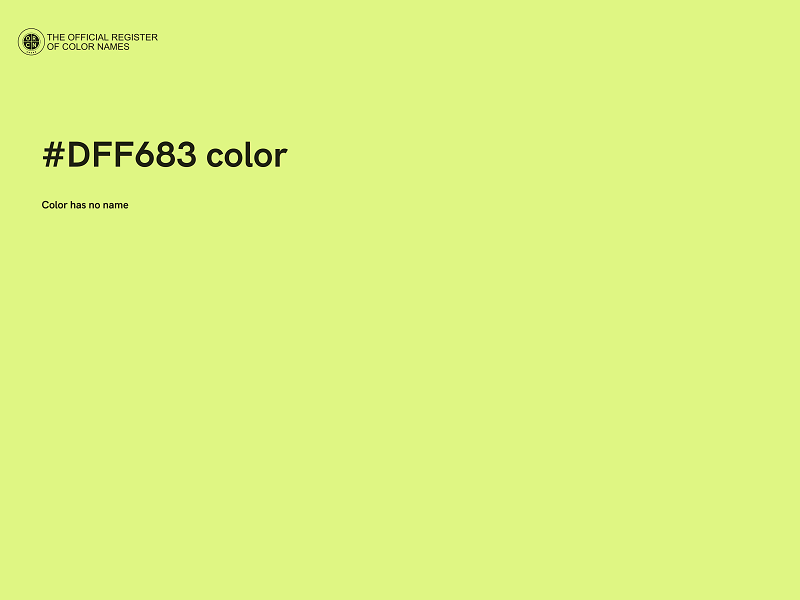 #DFF683 color image