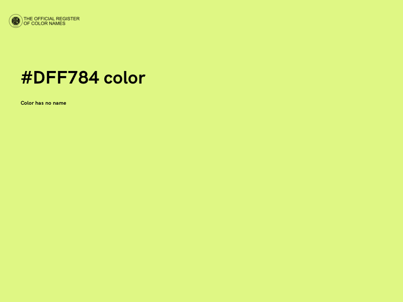 #DFF784 color image