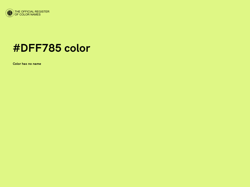 #DFF785 color image