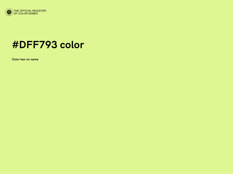 #DFF793 color image