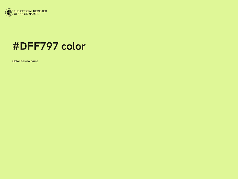 #DFF797 color image
