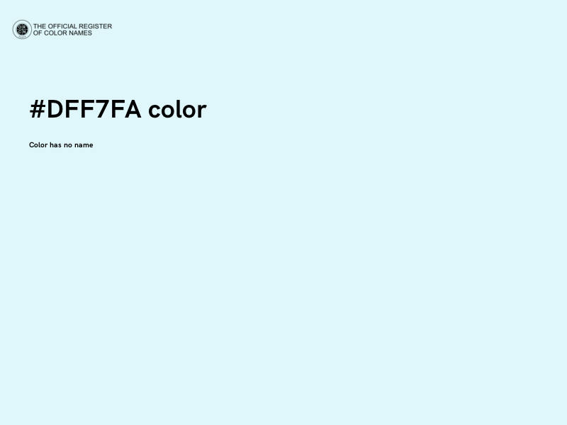 #DFF7FA color image