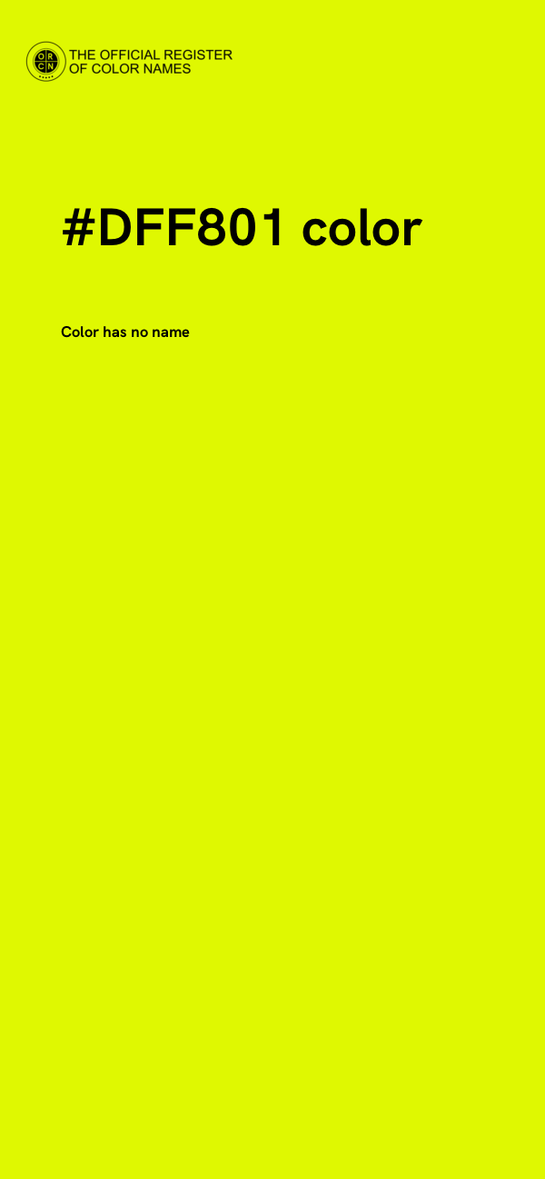 #DFF801 color image