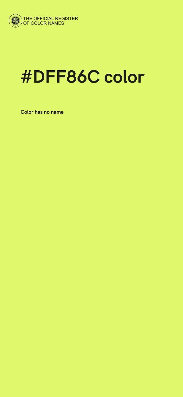 #DFF86C color image