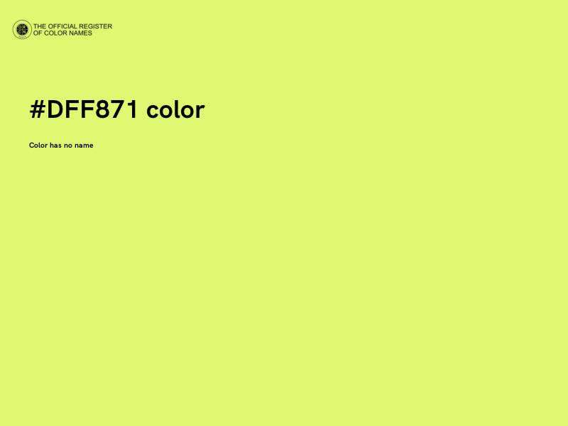 #DFF871 color image
