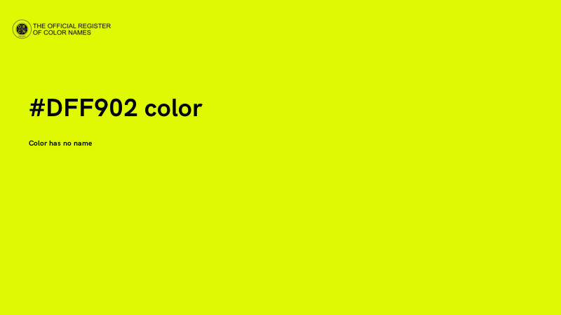 #DFF902 color image