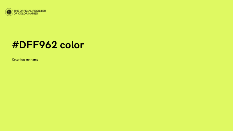 #DFF962 color image