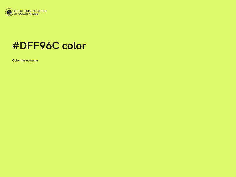 #DFF96C color image