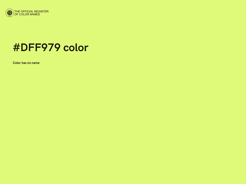 #DFF979 color image