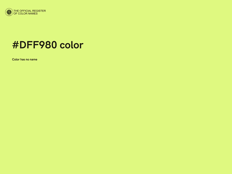 #DFF980 color image