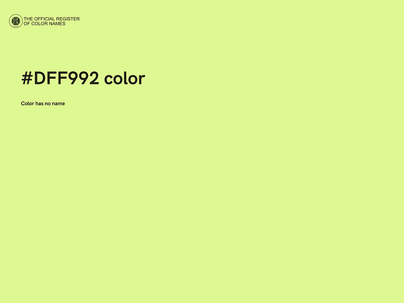 #DFF992 color image