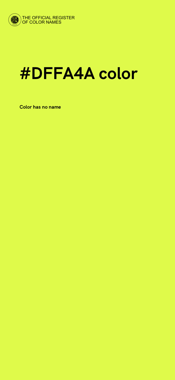 #DFFA4A color image