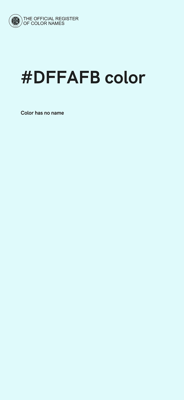 #DFFAFB color image