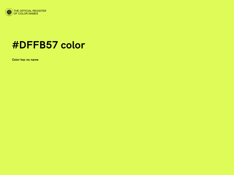 #DFFB57 color image