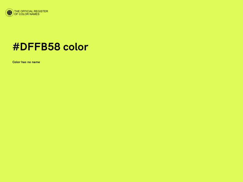 #DFFB58 color image