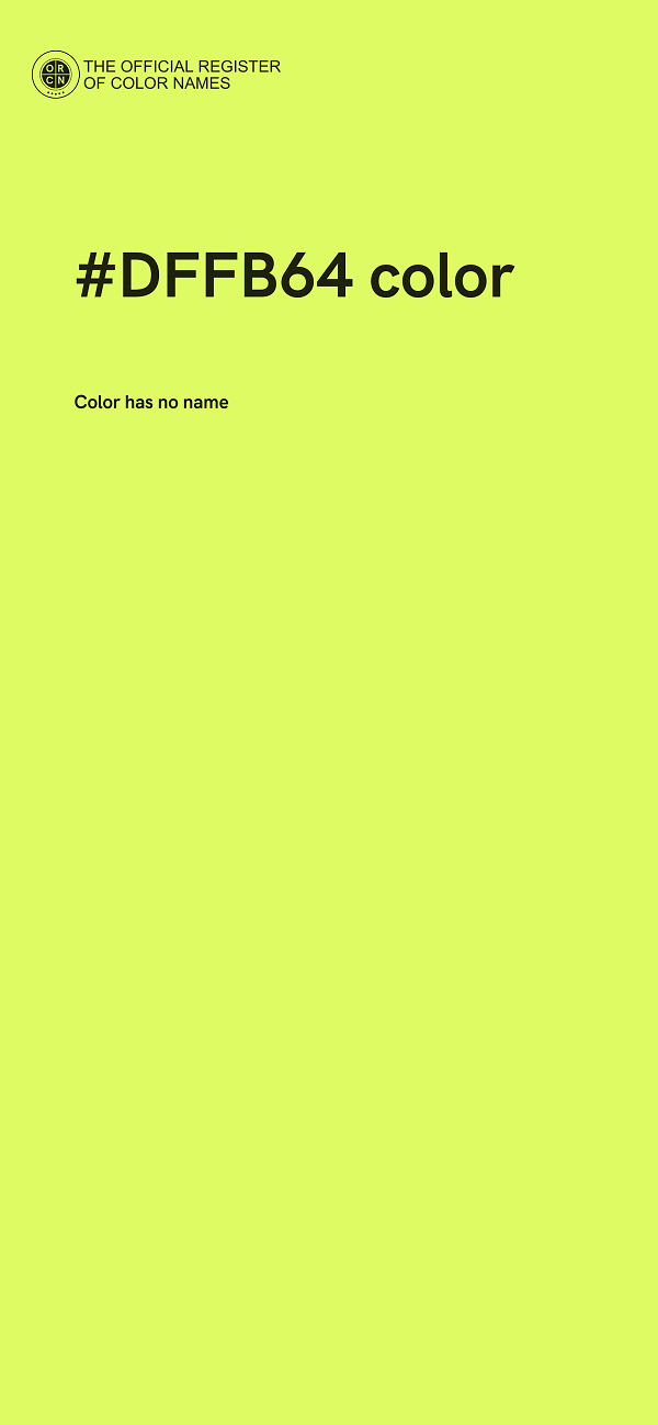 #DFFB64 color image