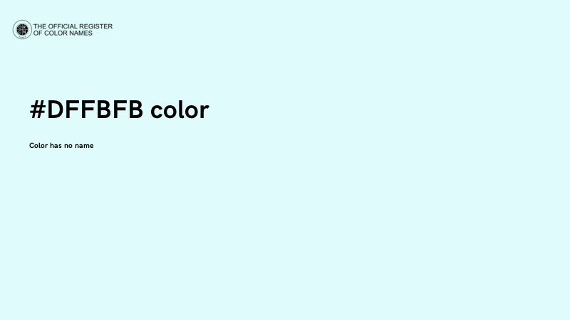 #DFFBFB color image