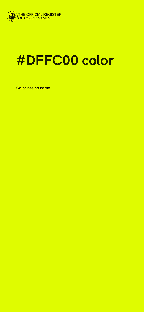 #DFFC00 color image