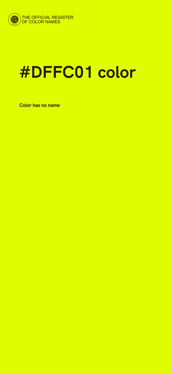 #DFFC01 color image