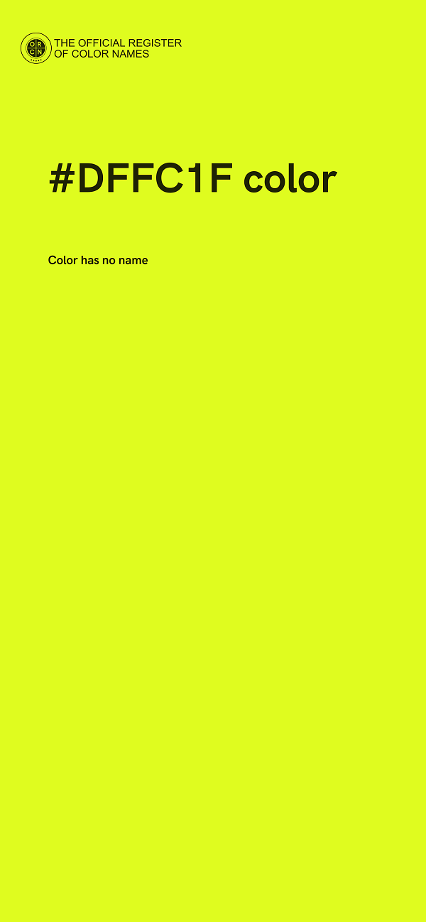 #DFFC1F color image
