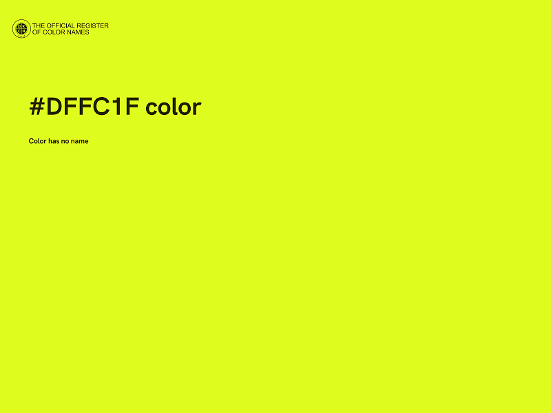#DFFC1F color image