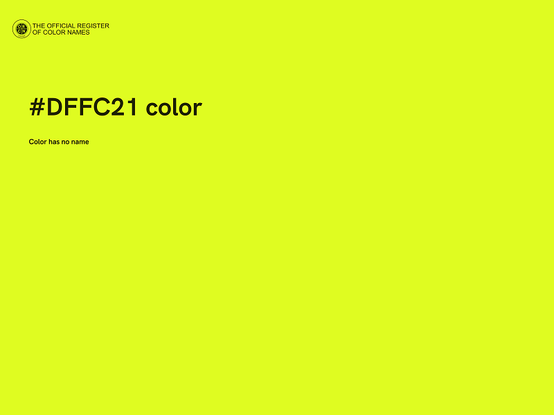 #DFFC21 color image