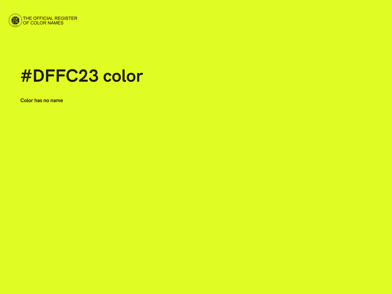 #DFFC23 color image