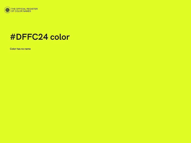 #DFFC24 color image