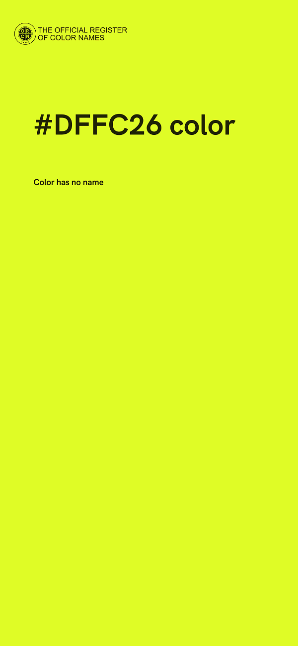 #DFFC26 color image
