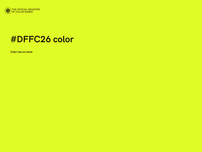 #DFFC26 color image