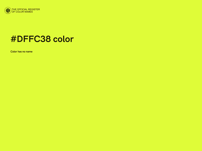 #DFFC38 color image