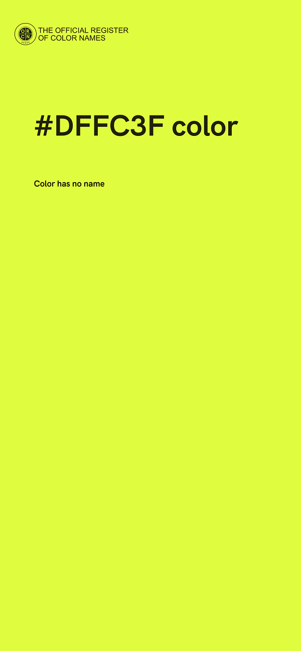 #DFFC3F color image