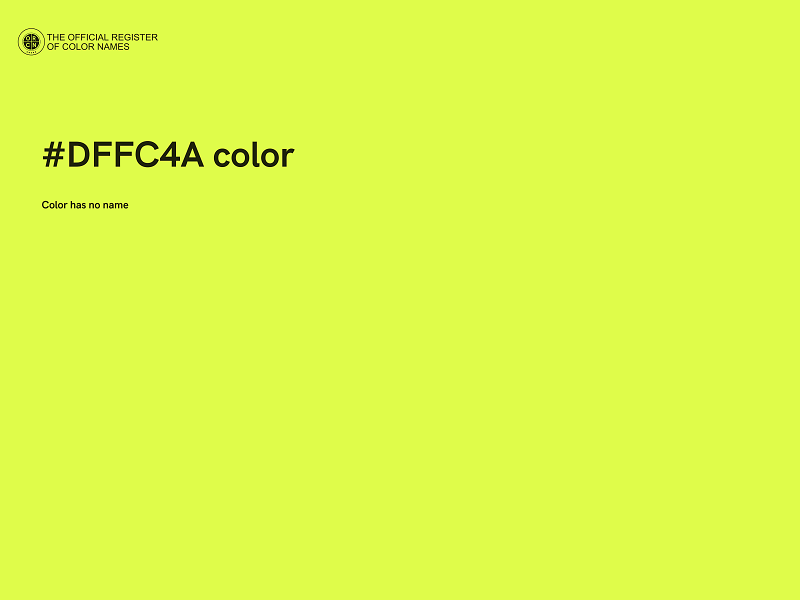 #DFFC4A color image