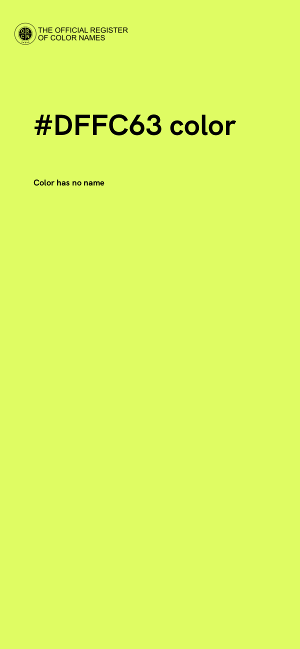 #DFFC63 color image