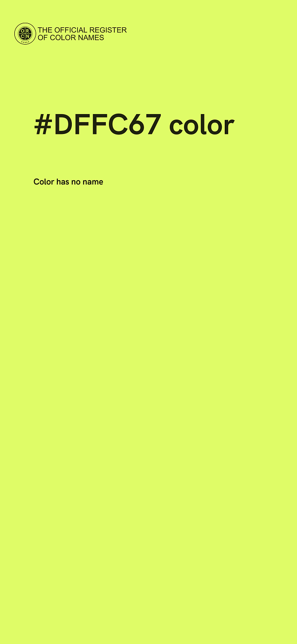 #DFFC67 color image