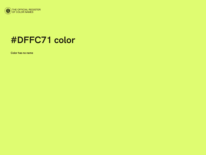 #DFFC71 color image
