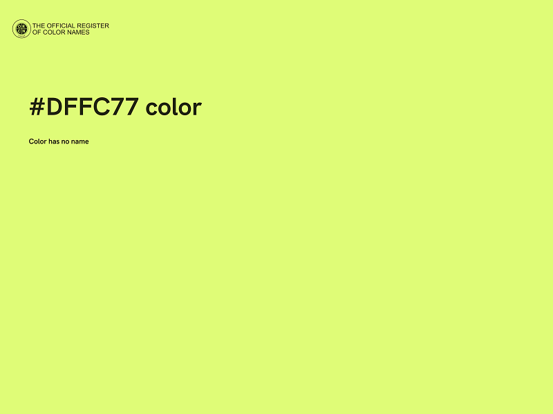 #DFFC77 color image