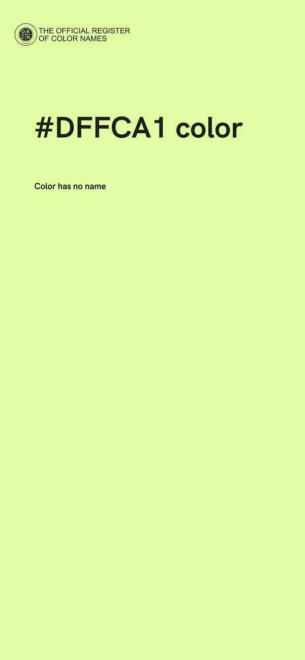 #DFFCA1 color image