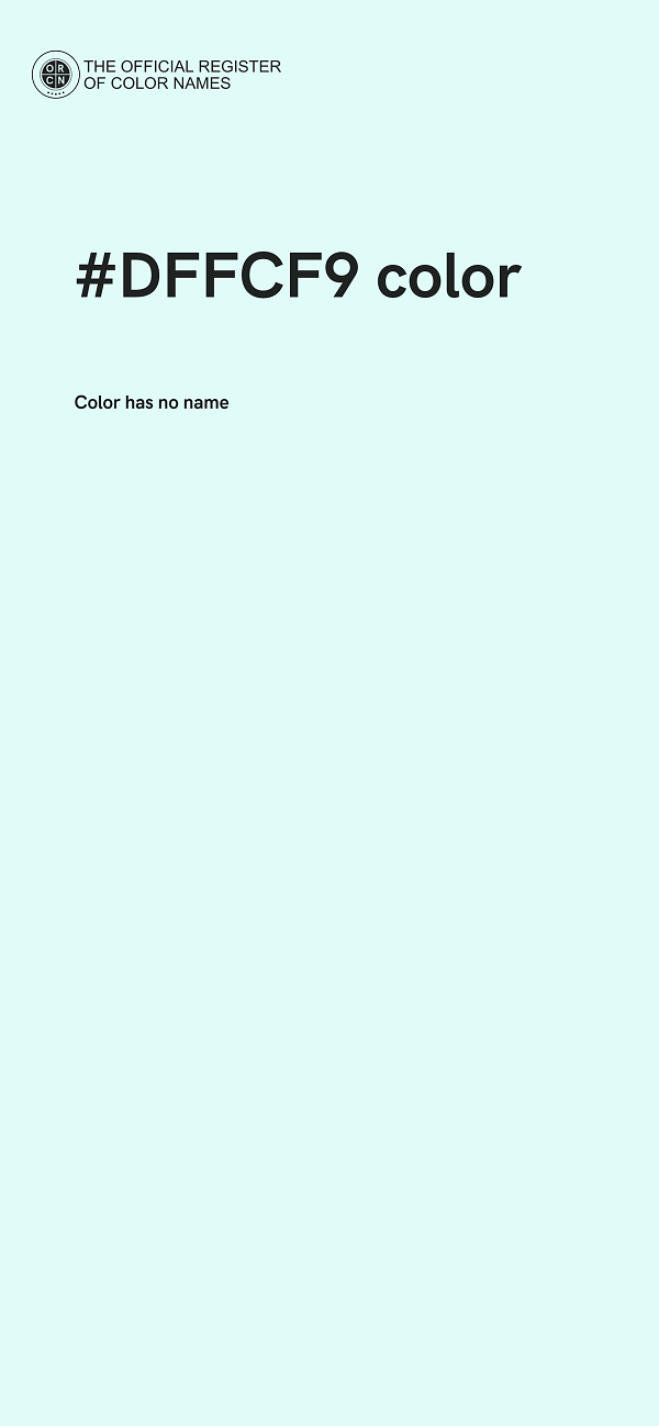 #DFFCF9 color image