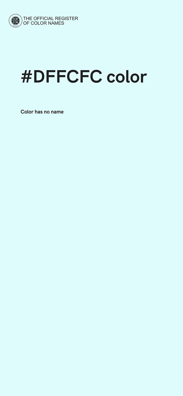 #DFFCFC color image