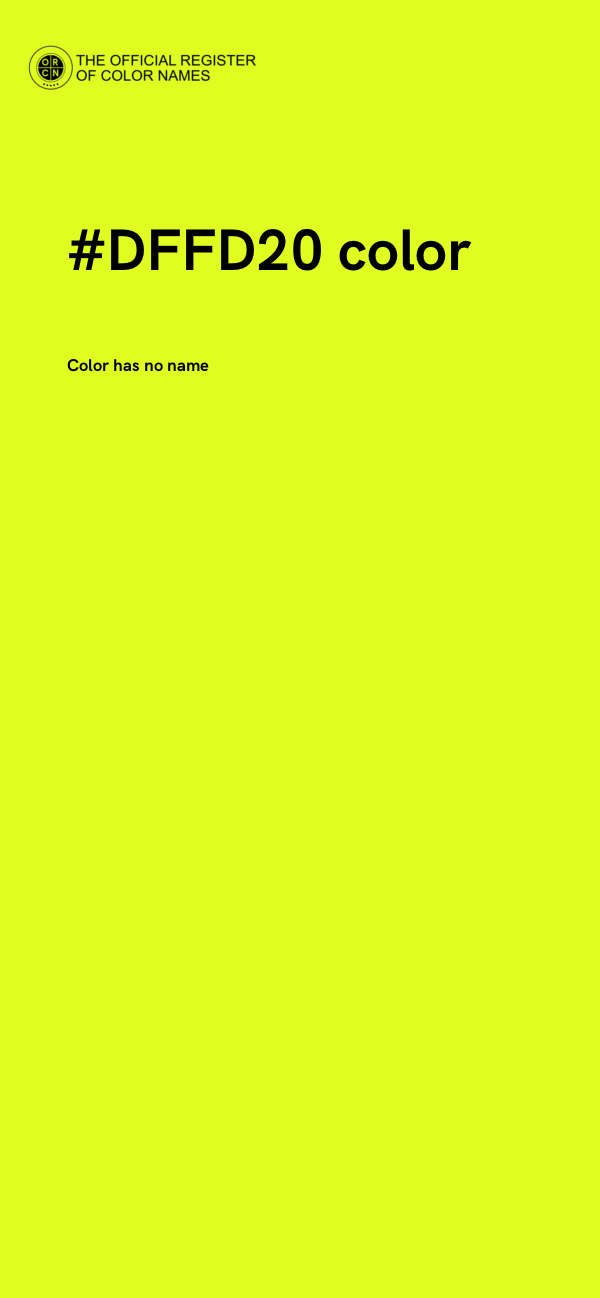 #DFFD20 color image